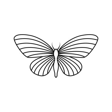 Sanat tarzında kelebek simgesi