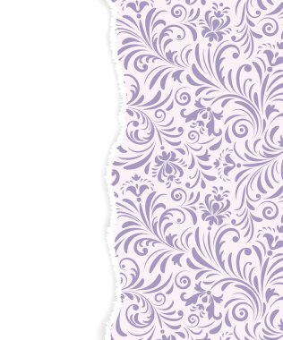  yırtık kağıt ile çiçek desenli.