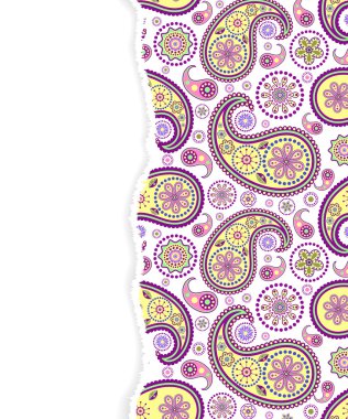 yırtık kağıt ile desenli desen