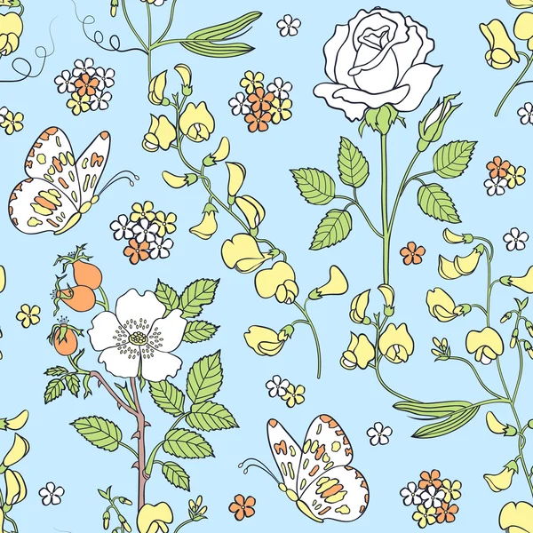 Fondo floral colorido — Archivo Imágenes Vectoriales