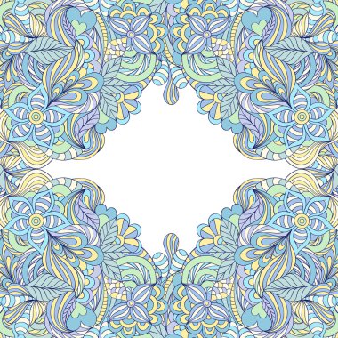 renkli tasarlamak çerçeve çiçek.