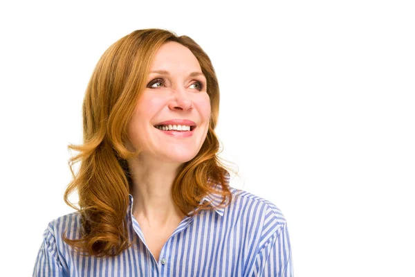 Sorrindo mulher feliz . — Fotografia de Stock