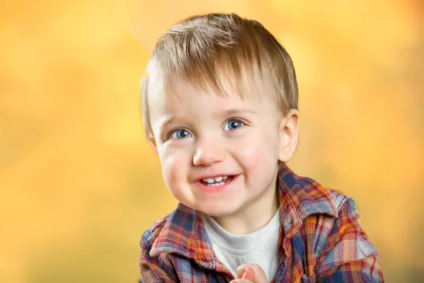 Adorable happy little boy — Stock Photo, Image