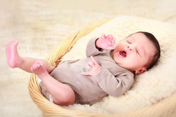 Portrait of a beautiful sleeping baby — Stock Photo, Image