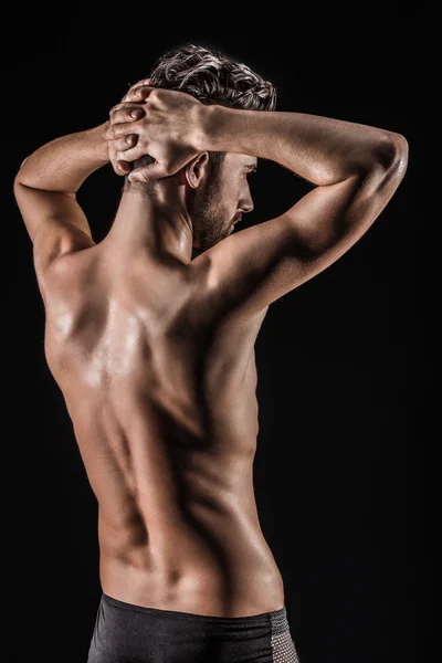 El musculoso joven sexy desnudo lindo hombre —  Fotos de Stock