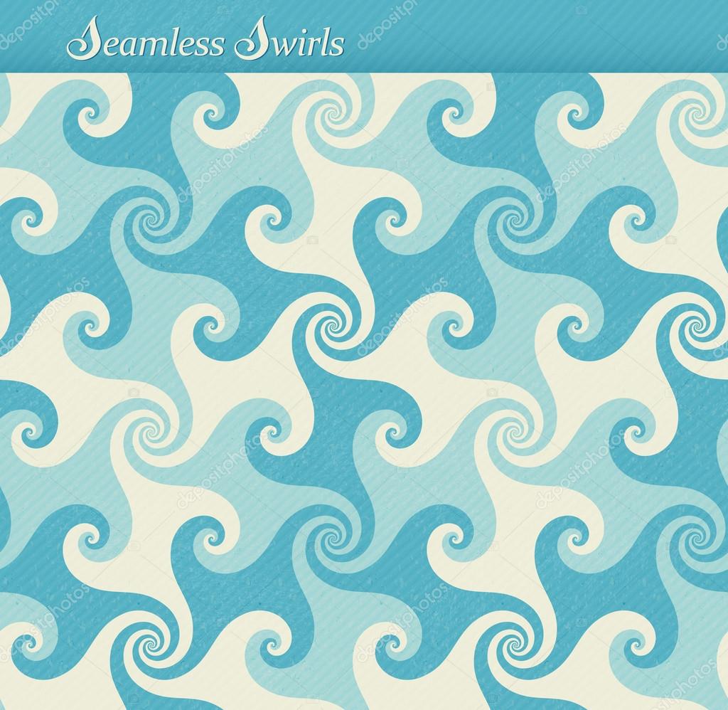 Seamless pattern with swirls, grunge background