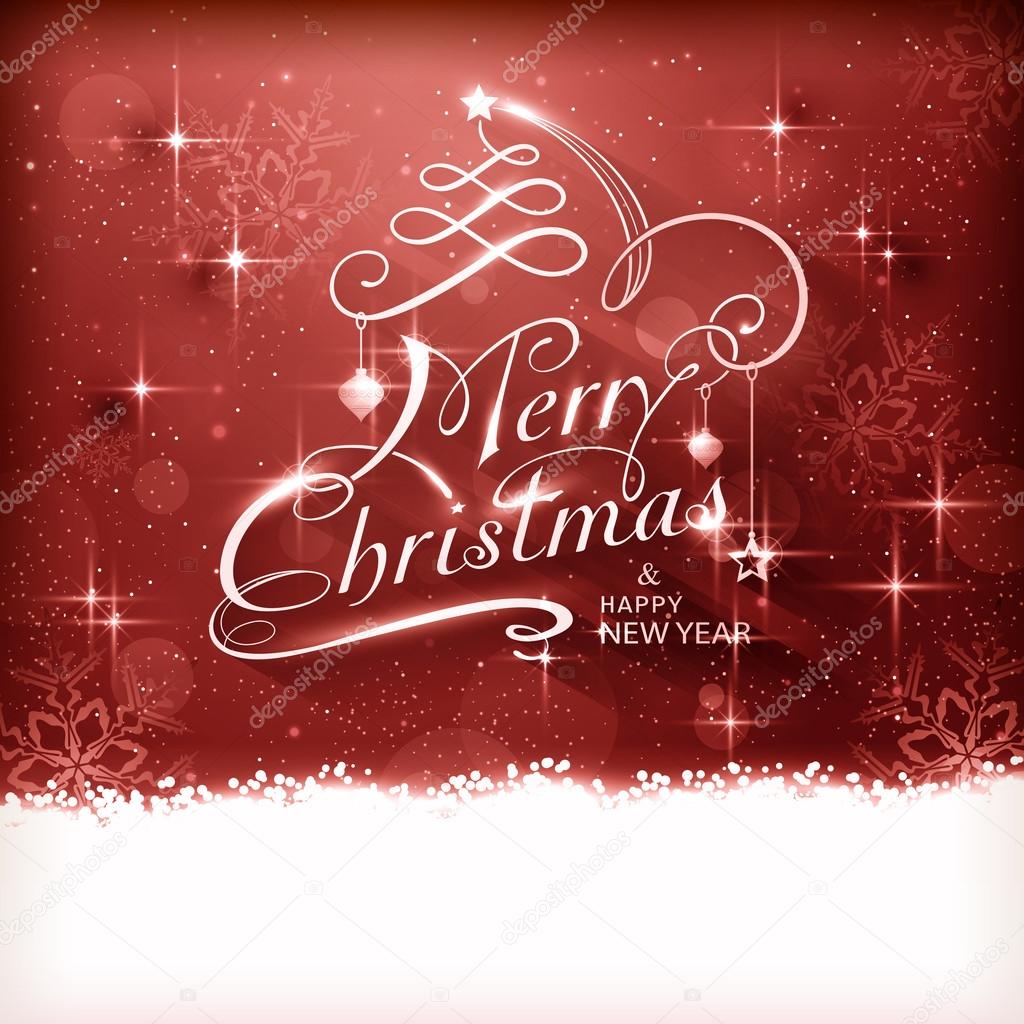 Merry Christmas greeting card