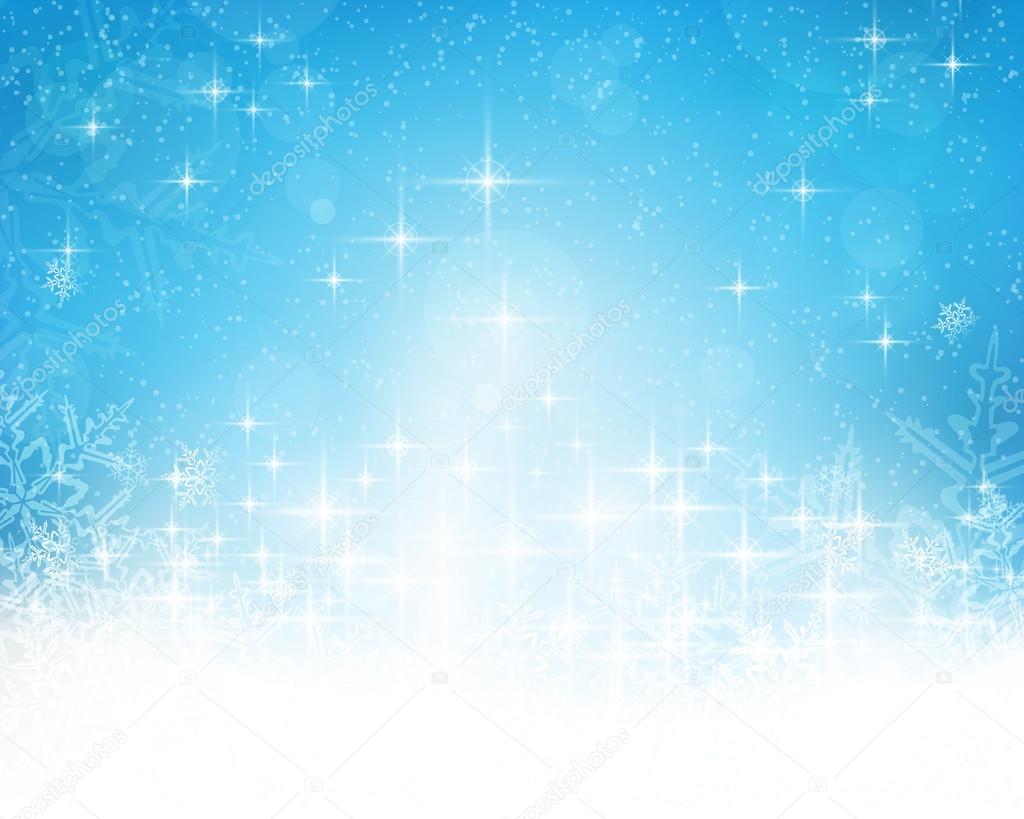 Abstract blue white Christmas, winter background