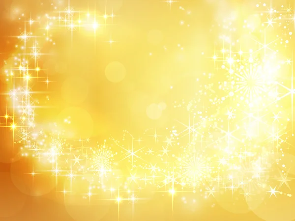 Abstrakte goldene Feiertag Hintergrund, Weihnachtsstern — Stockvektor