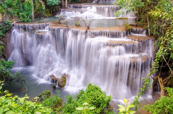 Amazing Thailand waterfall in autumn forest — Stock Photo, Image