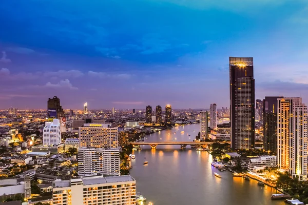 Vista de Bangkok, Tailandia. Paisaje urbano . —  Fotos de Stock