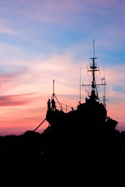 Gün batımı görünümü zırhlısı '