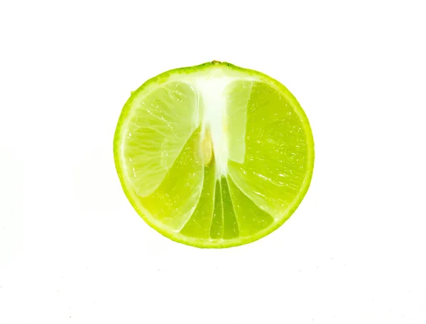 Limão sobre fundo branco — Fotografia de Stock