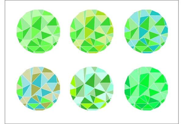Fond en mosaïque polygone.Illustration vectorielle — Photo