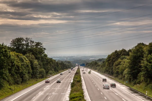 Niemieckie autostrady ruchu — Zdjęcie stockowe