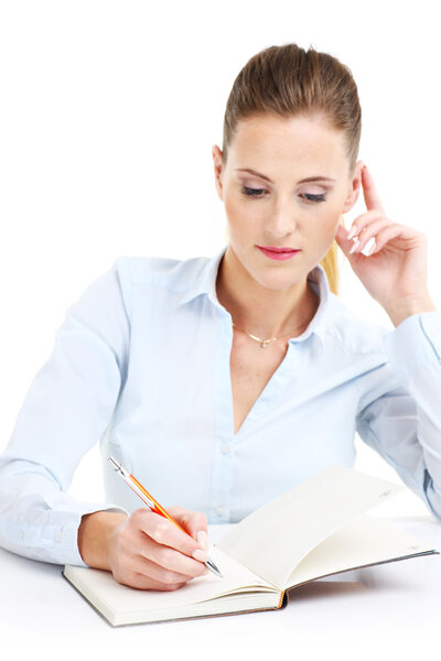 Business woman with documents
