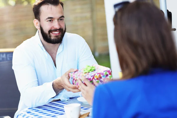 Par firar årsdagen — Stockfoto