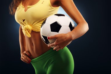 Midsection futbol fan