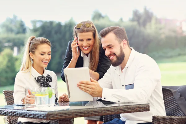 Group of business people working — Stock Photo, Image