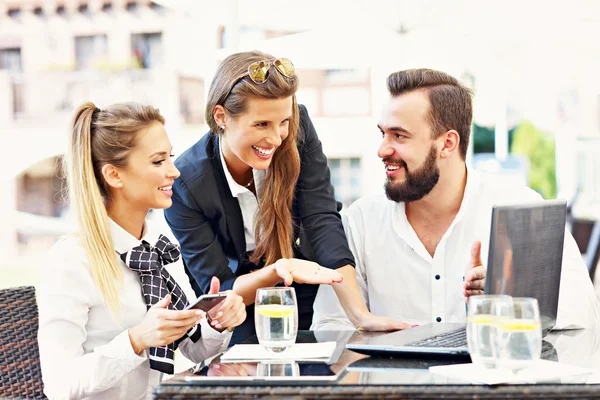 Group of business people working — Stock Photo, Image