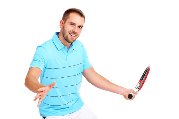 Guapo jugador de tenis — Foto de Stock