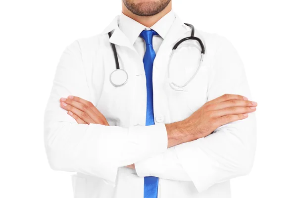 Bir doktorun midsection — Stok fotoğraf