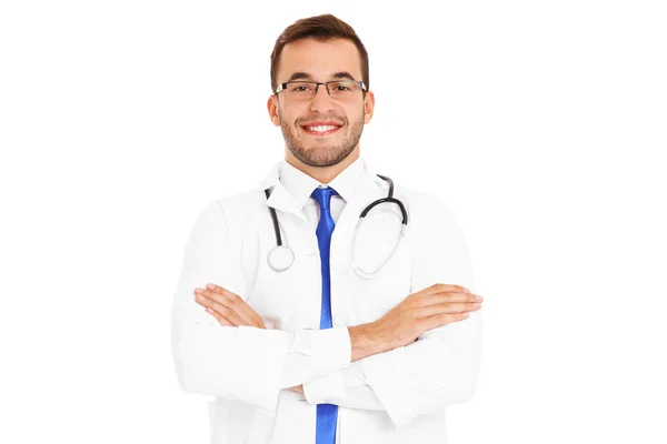 Yakışıklı genç bir doktor — Stok fotoğraf