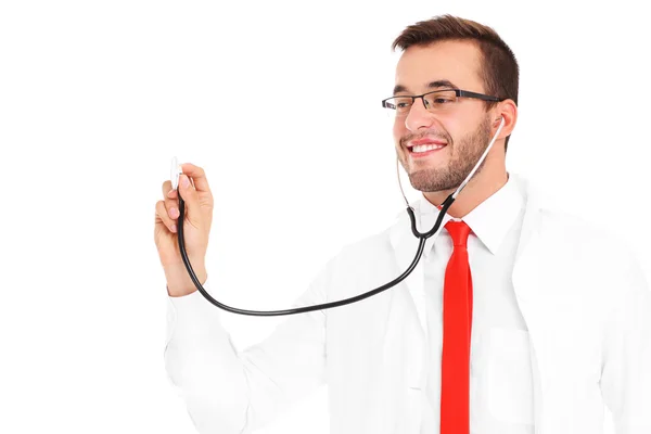 Doctor with stethoscope — Stock Photo, Image