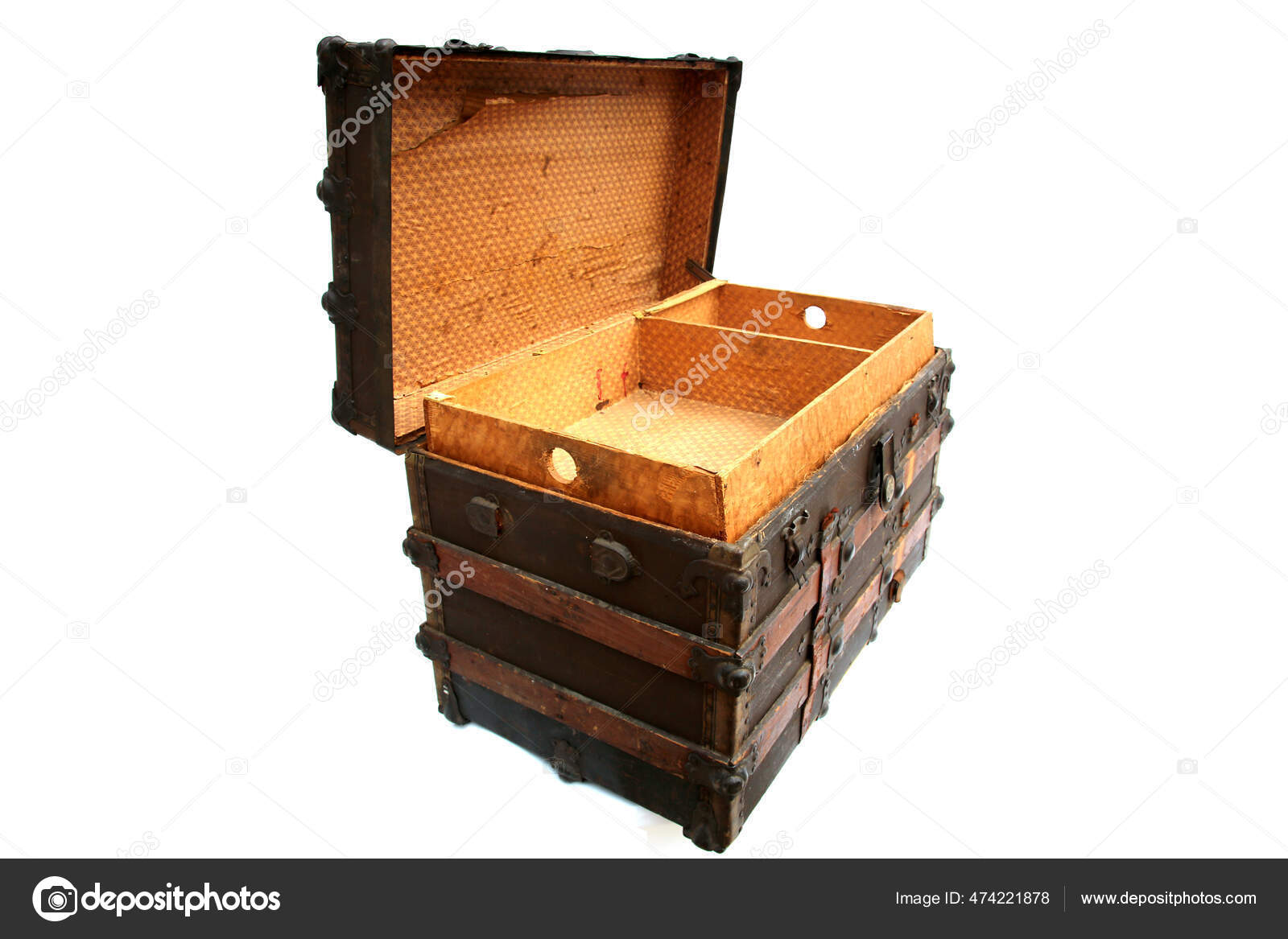Steamer Trunk Antique Steamer Trunk Isolated White Room Text Steamer Stock  Photo by ©mikeledray 474221878