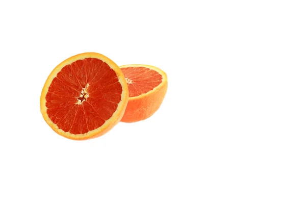 Fresh Orange Isolated White Background — Stock Photo, Image