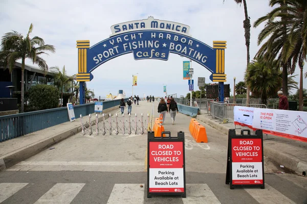 May 2021 Santa Monica California Usa Santa Monica Pier Entrance — Stock Photo, Image