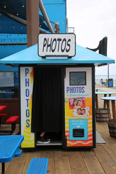 May 2021 Santa Monica California Usa Photo Booth Self Service — Stock Photo, Image