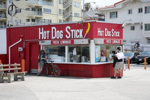 Mei 2021 Santa Monica California Verenigde Staten Hot Dog Stick — Stockfoto