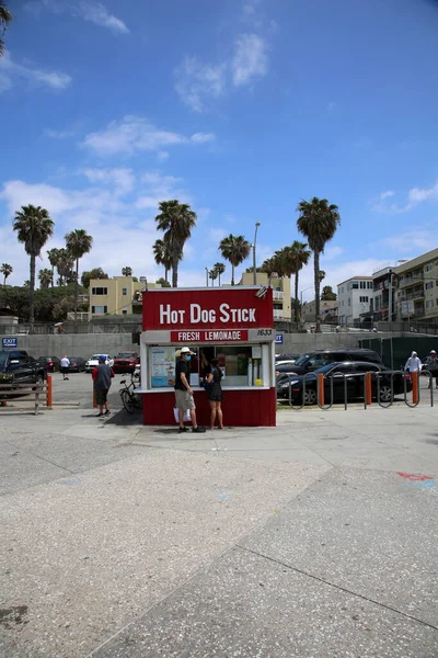 Мая 2021 Santa Monica California Usa Hot Dog Stick Hot — стоковое фото