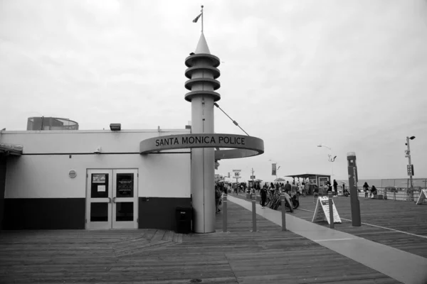 Mei 2021 Santa Monica California Verenigde Staten Politiebureau Aan Santa — Stockfoto