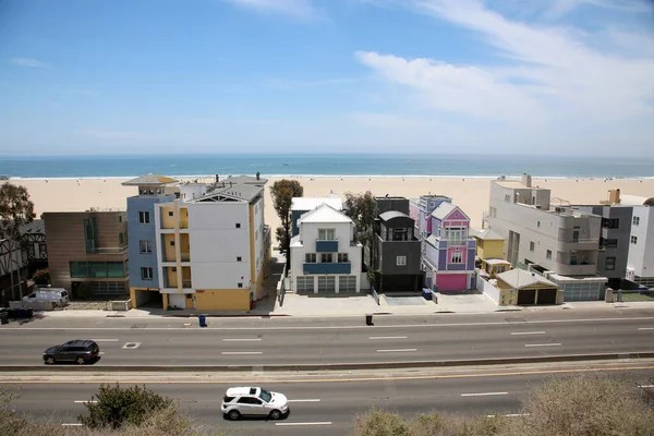 Maio 2021 Santa Monica California View Beach Front Homes Santa — Fotografia de Stock