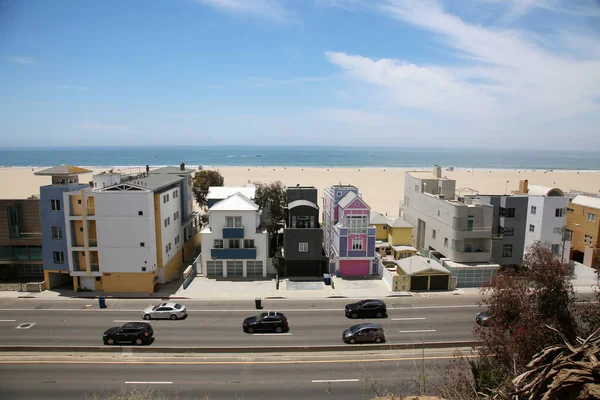 Mei 2021 Santa Monica California Zicht Beach Front Homes Santa — Stockfoto