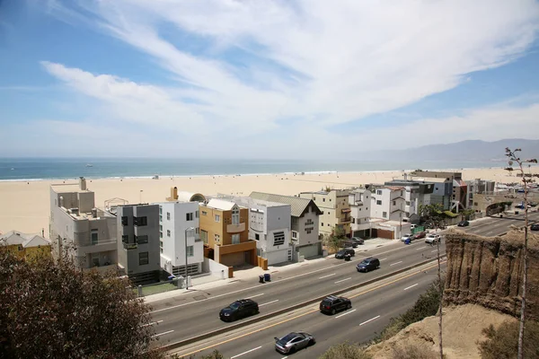 Mei 2021 Santa Monica California Zicht Beach Front Homes Santa — Stockfoto