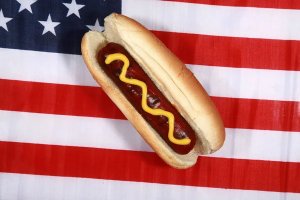 Amerikai Függetlenség Napja Boldog Július Amerikai Függetlenség Napja Amerikai Zászló — Stock Fotó