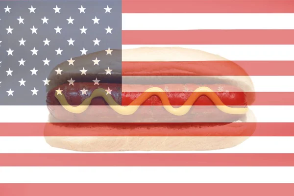 День Незалежності Сша Липня День Незалежності Сша Американський Прапор Липня — стокове фото