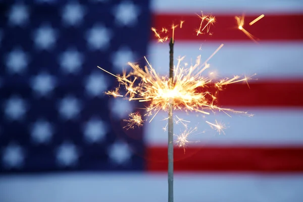 Amerikaanse Onafhankelijkheidsdag Gelukkige Juli Usa Onafhankelijkheidsdag Amerikaanse Vlag Juli Een Stockafbeelding