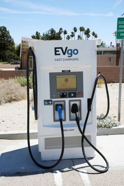 Palm Springs Californie Juin 2021 Borne Recharge Voiture Électrique Evgo — Photo