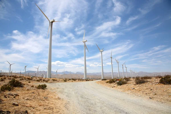 Mulini Vento Nei Deserti Palm Springs California Mulini Vento Turbine — Foto Stock