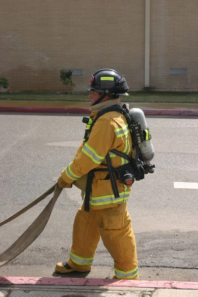 Laguna Beach Feb Feuerwehrmann Rekruten Versprühen Februar 2009 Laguna Beach — Stockfoto