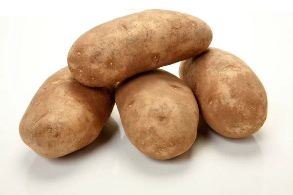 Картопля Руссе Картопля Ціла Сира Картопля Фіолетова Картопля Солодка Картопля — стокове фото