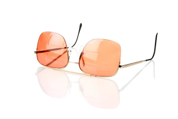 Solglasögon Mode Solglasögon Isolerad Vitt Utrymme För Text — Stockfoto