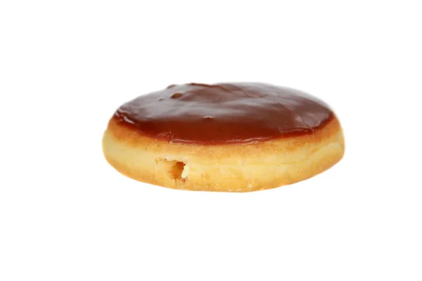 Donut Chocolade Donut Klassieke Donut Ouderwetse Donut Donut Met Glazuur — Stockfoto