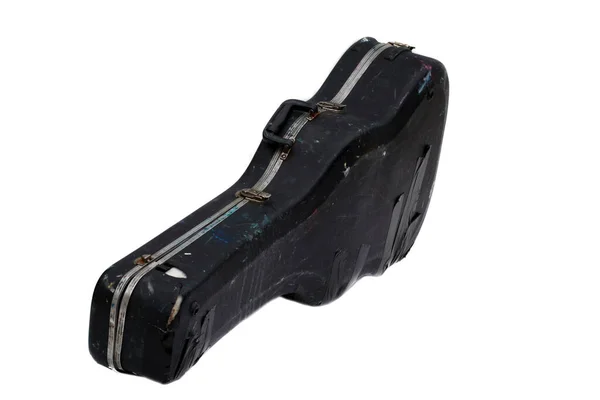 Old Guitar Case Close Old Guitar Case Old Musical Instrument — Stock Photo, Image