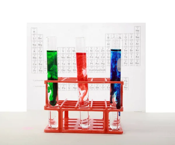 Wetenschapslab Wetenschapper Met Apparatuur Wetenschappelijke Experimenten Laboratoriumglaswerk Dat Chemische Vloeistof — Stockfoto