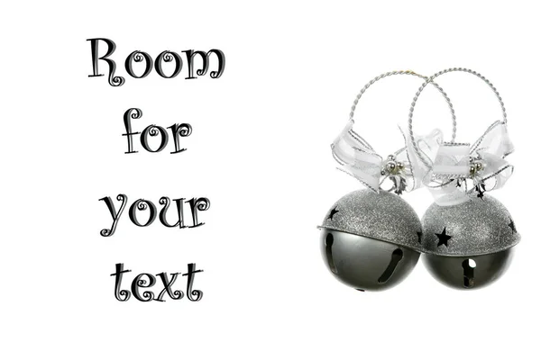 Kerstversiering Geïsoleerd Wit Ruimte Voor Tekst Clippad Kerstboom Ornamenten Geïsoleerd — Stockfoto